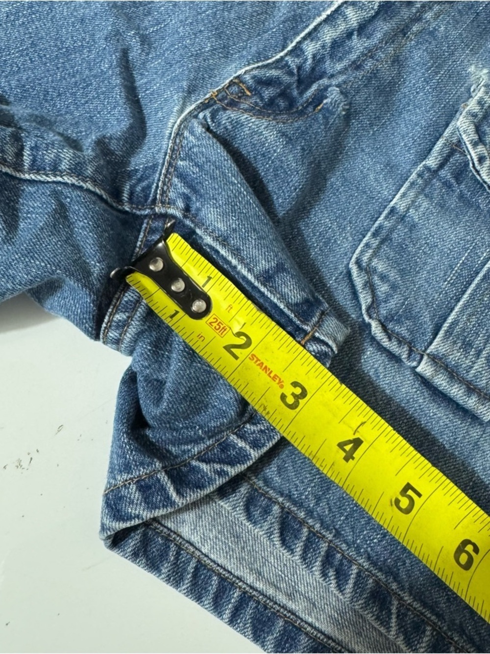 GAP vintage festival Blue Denim distressed daisy dukes Shorts size 8 - Picture 8 of 9